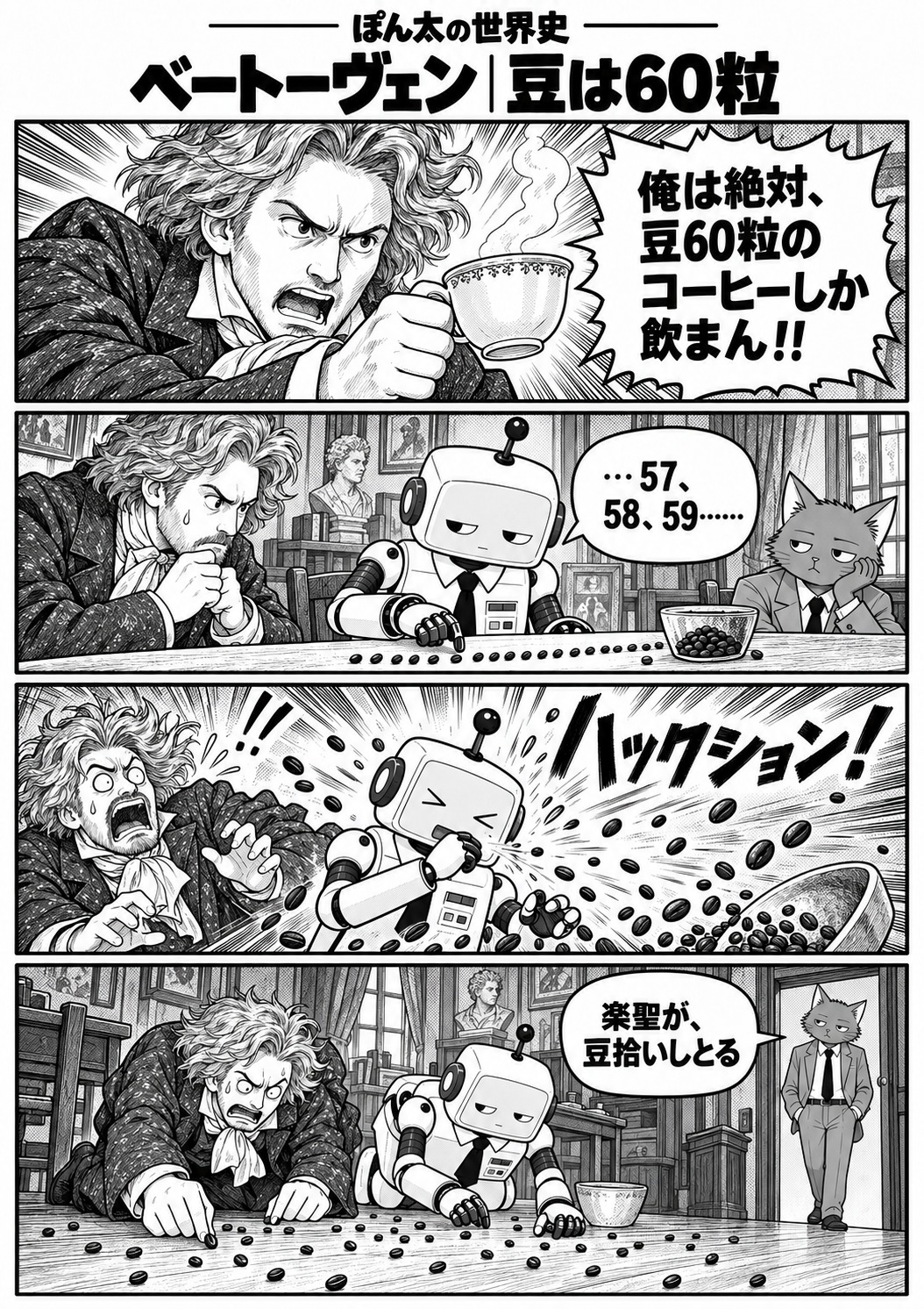 直す前の4コマ漫画